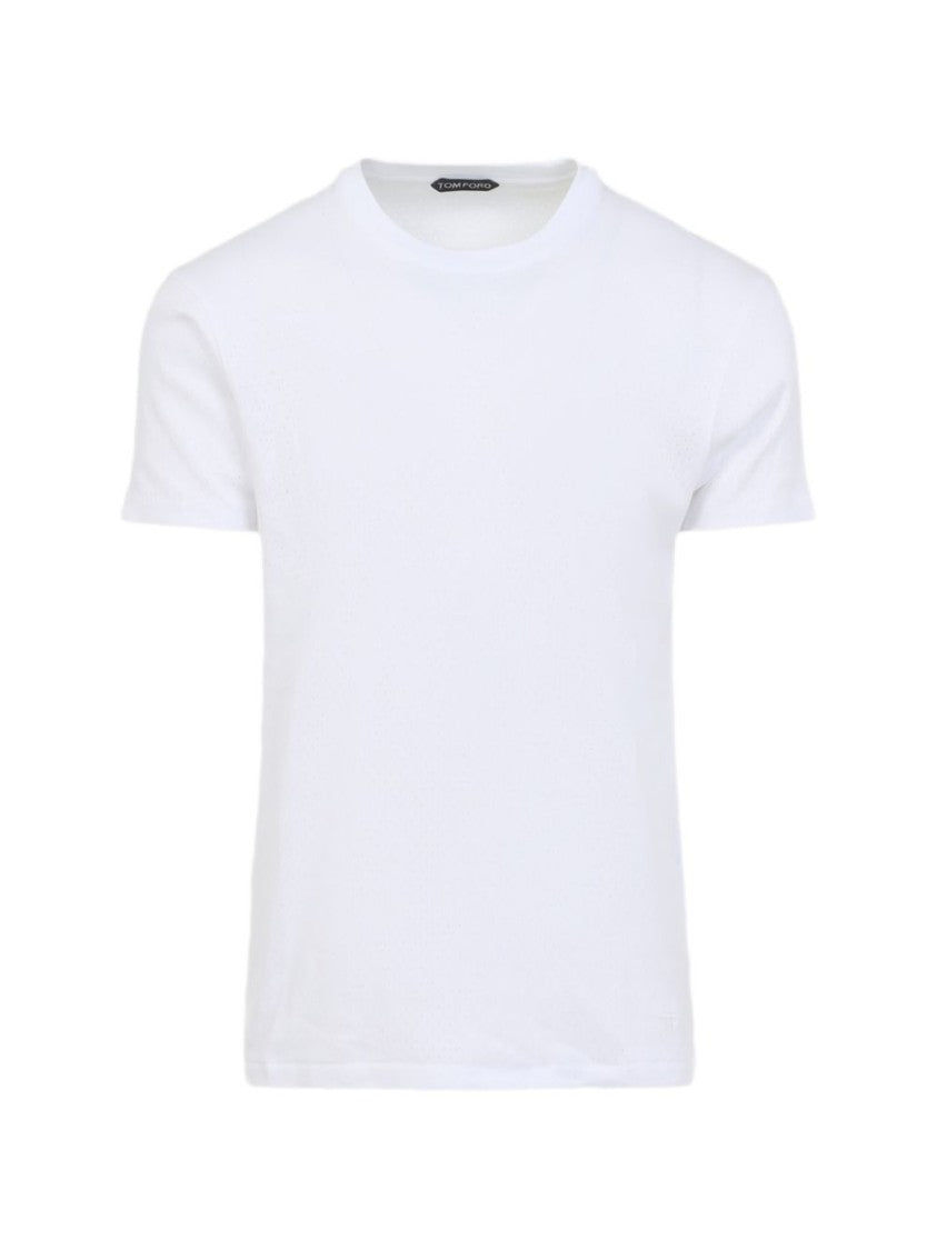 Tom Ford White Short-Sleeve Regular Sweater