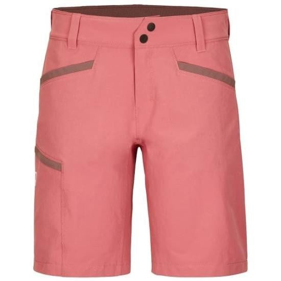 Ortovox Tailored Mid-Thigh Pink Shorts With Contrasting Trim