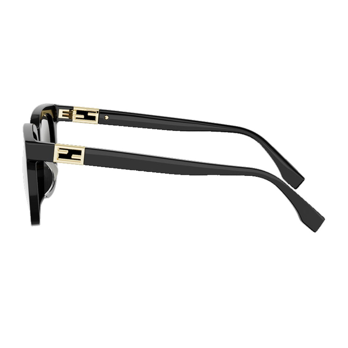 Fendi Black Tube Fe40228f Acetate Sunglasses