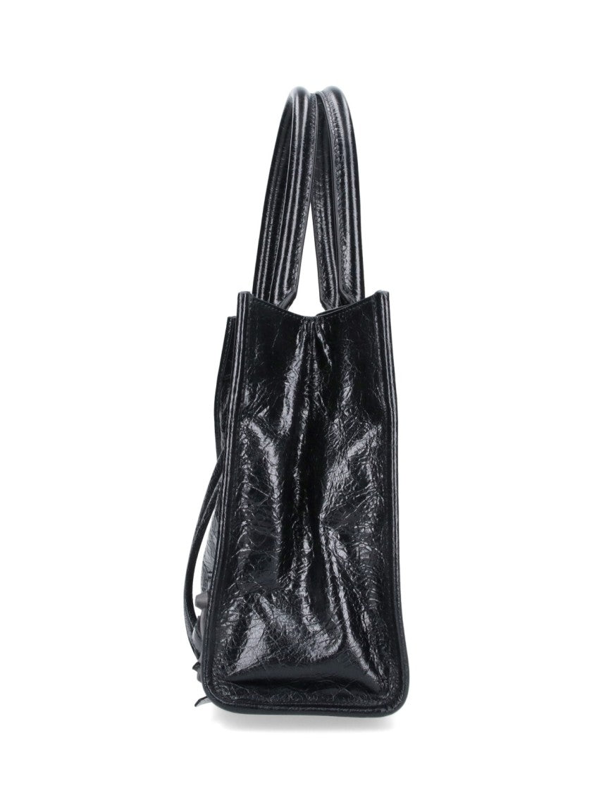 Balenciaga Black Rectangular Synthetic Leather Bag