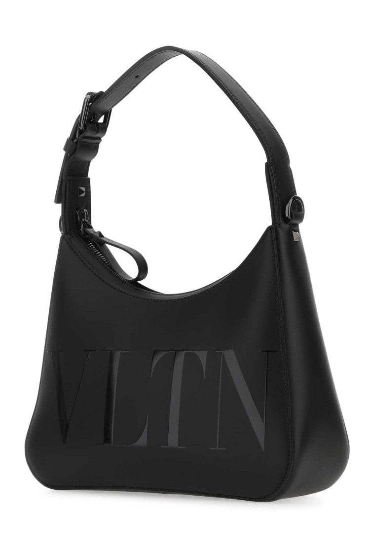 Valentino Garavani Black Leather Vltn Handbag