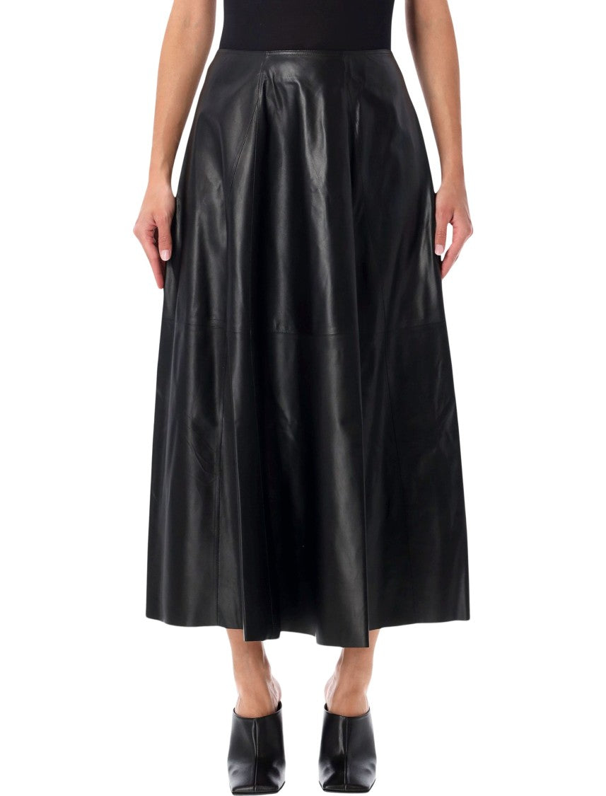 Arma Eleni A-Line Leather Skirt