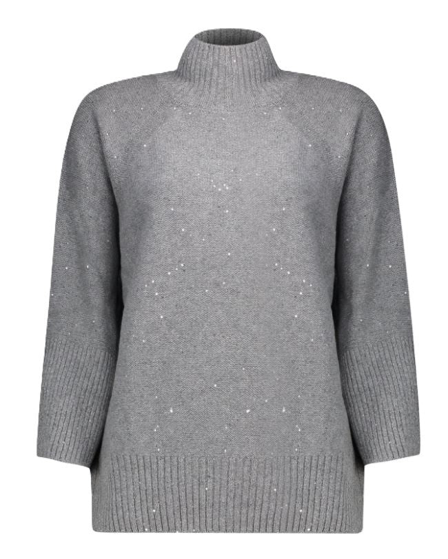 Paolo Fiorillo Capri Sophisticated Cashmere-Lurex Knit Sweater
