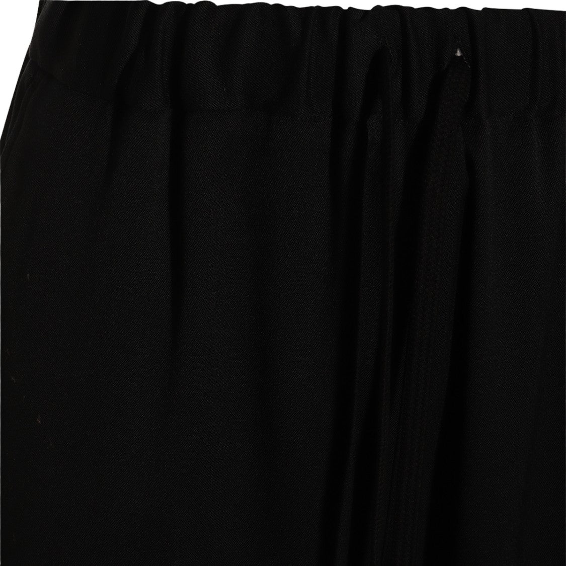 Mm6 By Maison Margiela Sleek Black Trousers With High Elastic Waistband