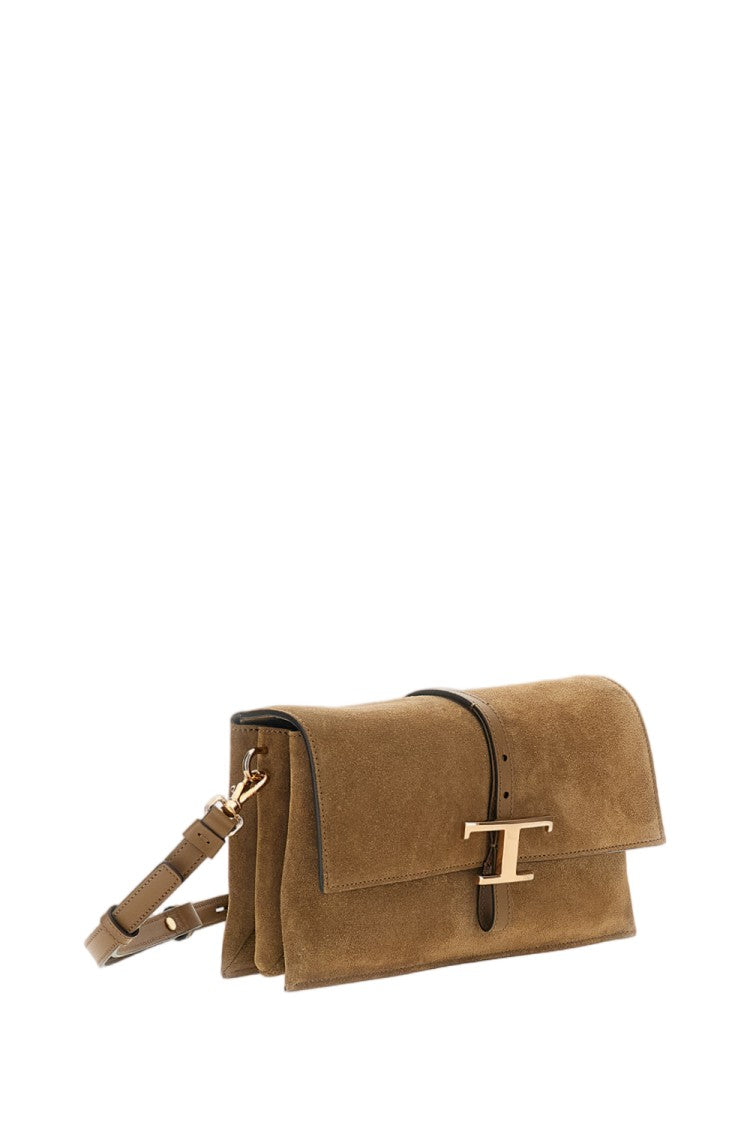 Tod's Beige Suede Mini Handbag