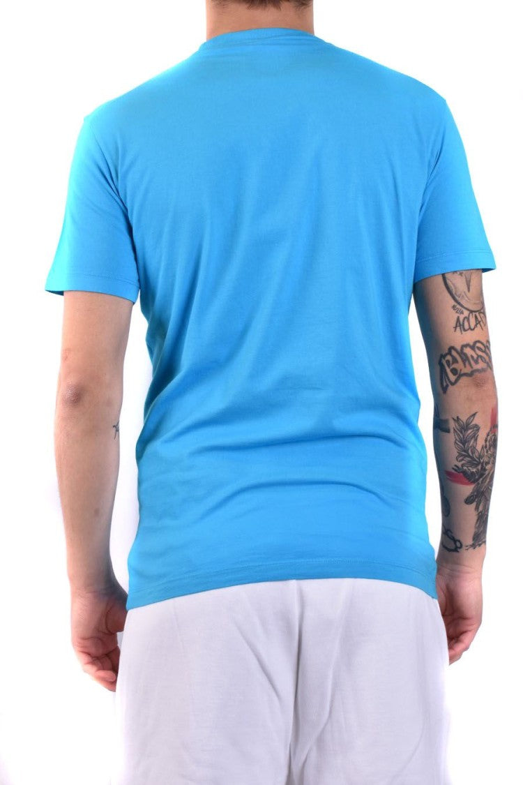 Dsquared2 Blue Cotton Print Tee
