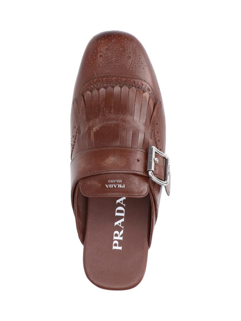 Prada Shuffle Sabots – Brown