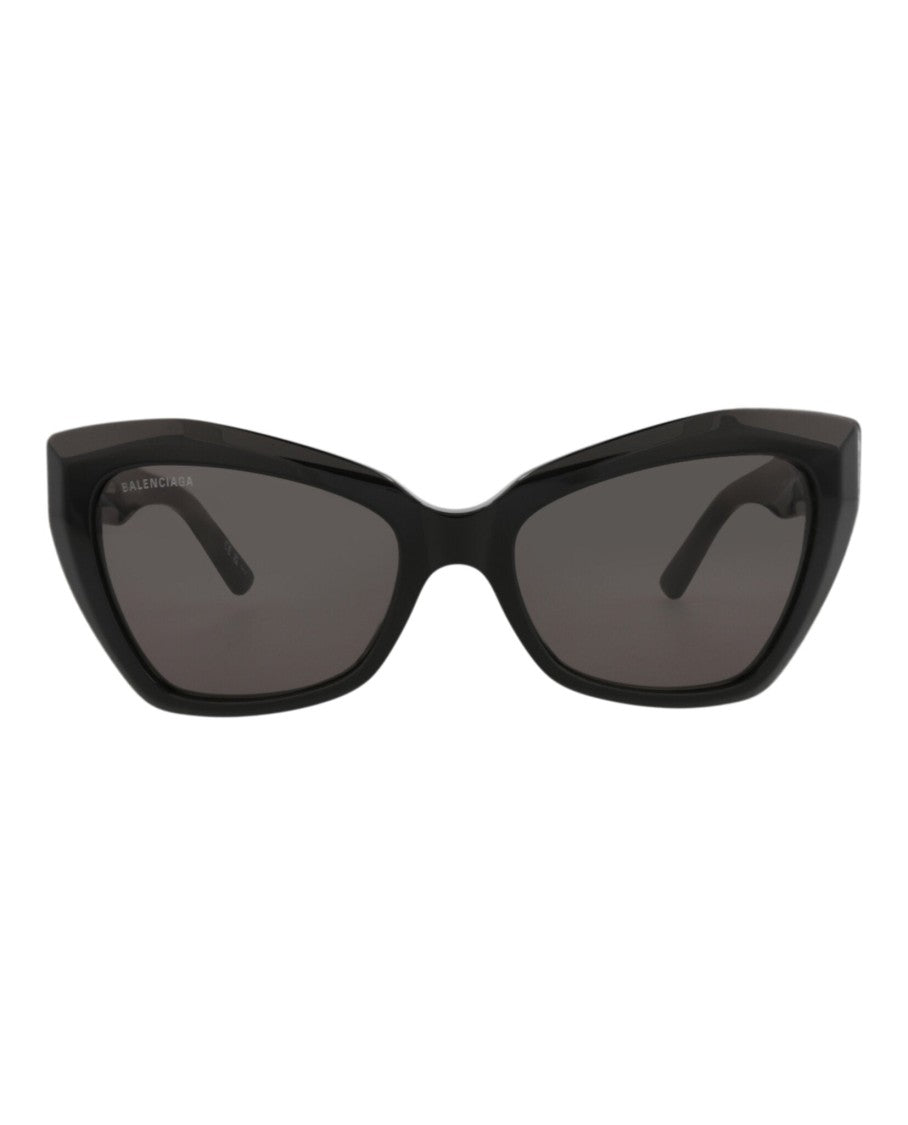Balenciaga Glossy Cat Eye Sunglasses In Recycled Acetate