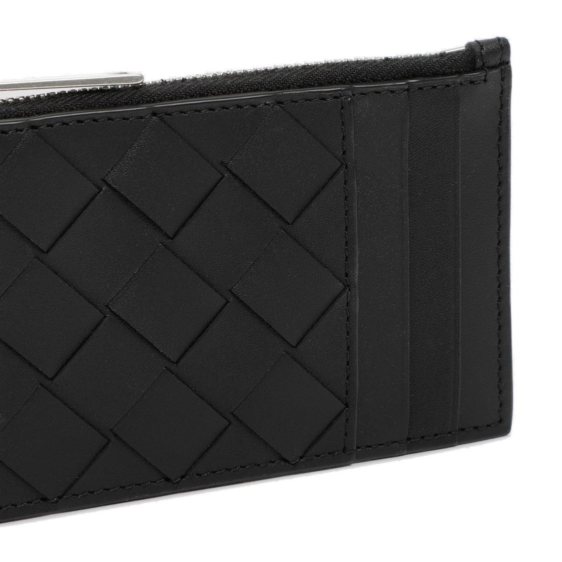 Bottega Veneta Rectangular Woven Card Wallet