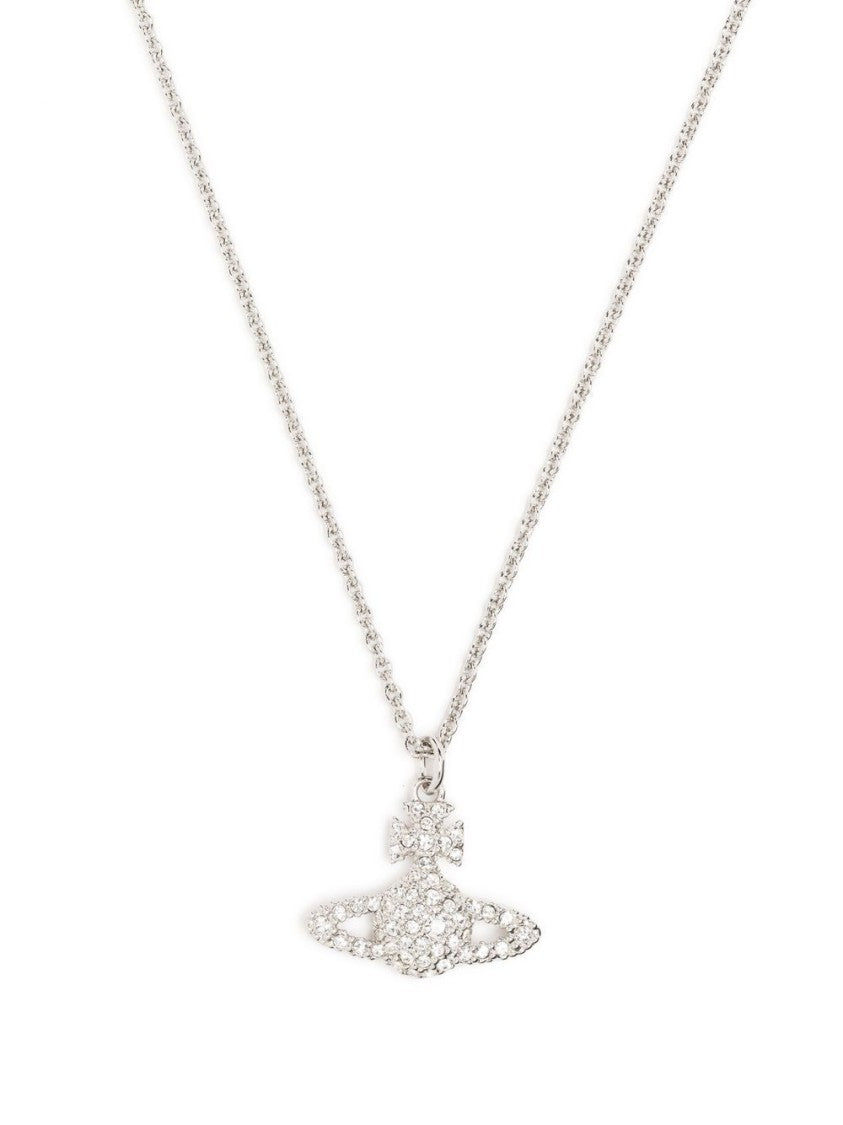 Vivienne Westwood Orb Pendant Necklace With Crystal Accents