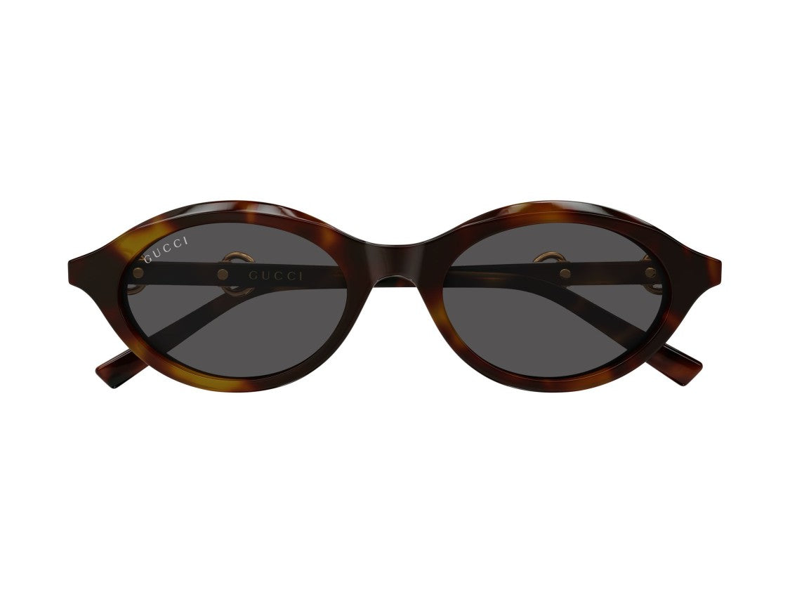 Gucci Tortoiseshell Gg2215s Rounded Sunglasses