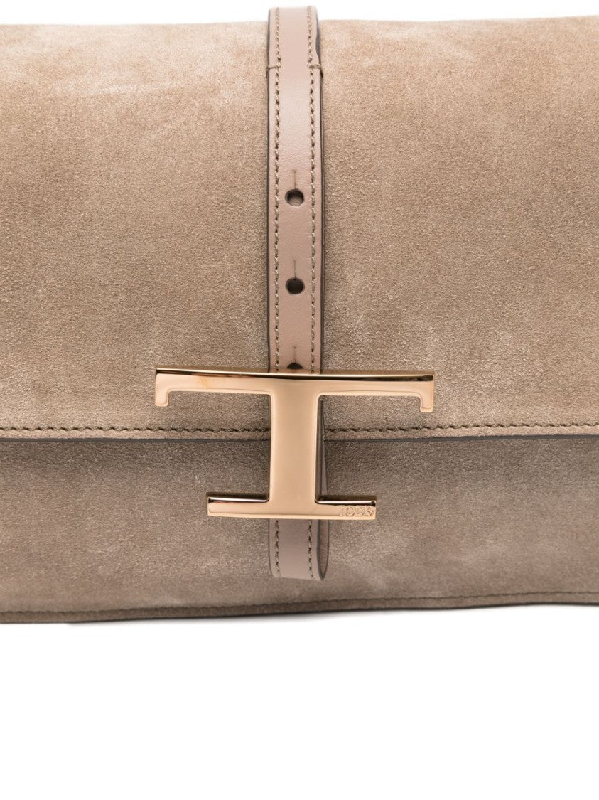 Tod's Structured Suede Bag