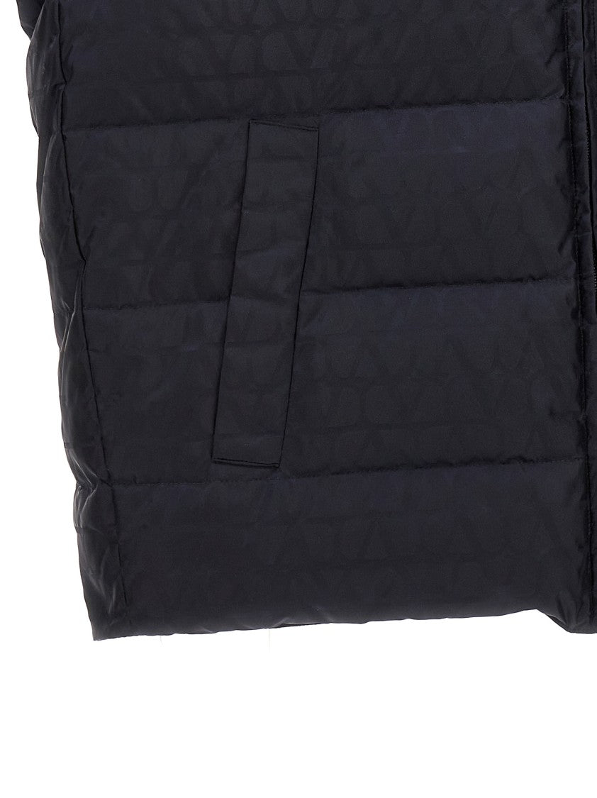 Valentino Garavani Valentino 'Toile Iconographe' Feather-Padded Vest