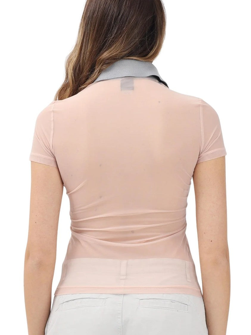 Pinko Grey Nylon Elastane Polo