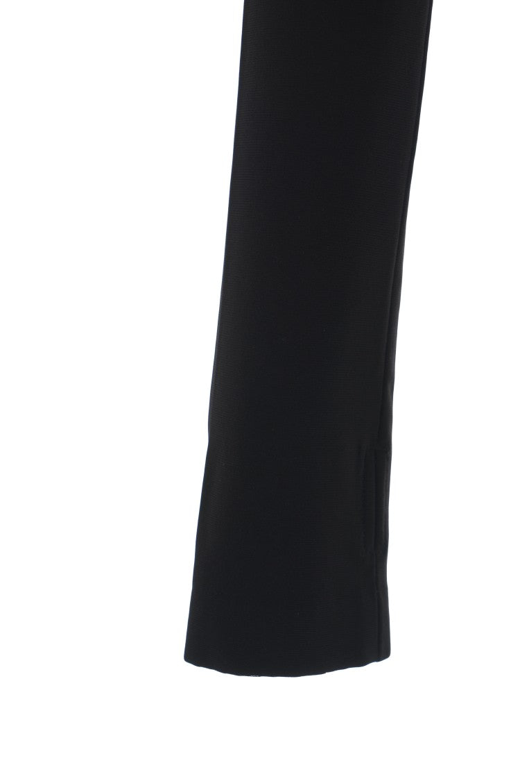 Norma Kamali Fitted Turtleneck Bodysuit With Open Back Detail