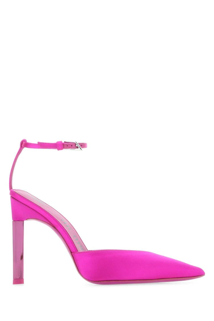 The Attico Fuchsia Satin Perine Pumps