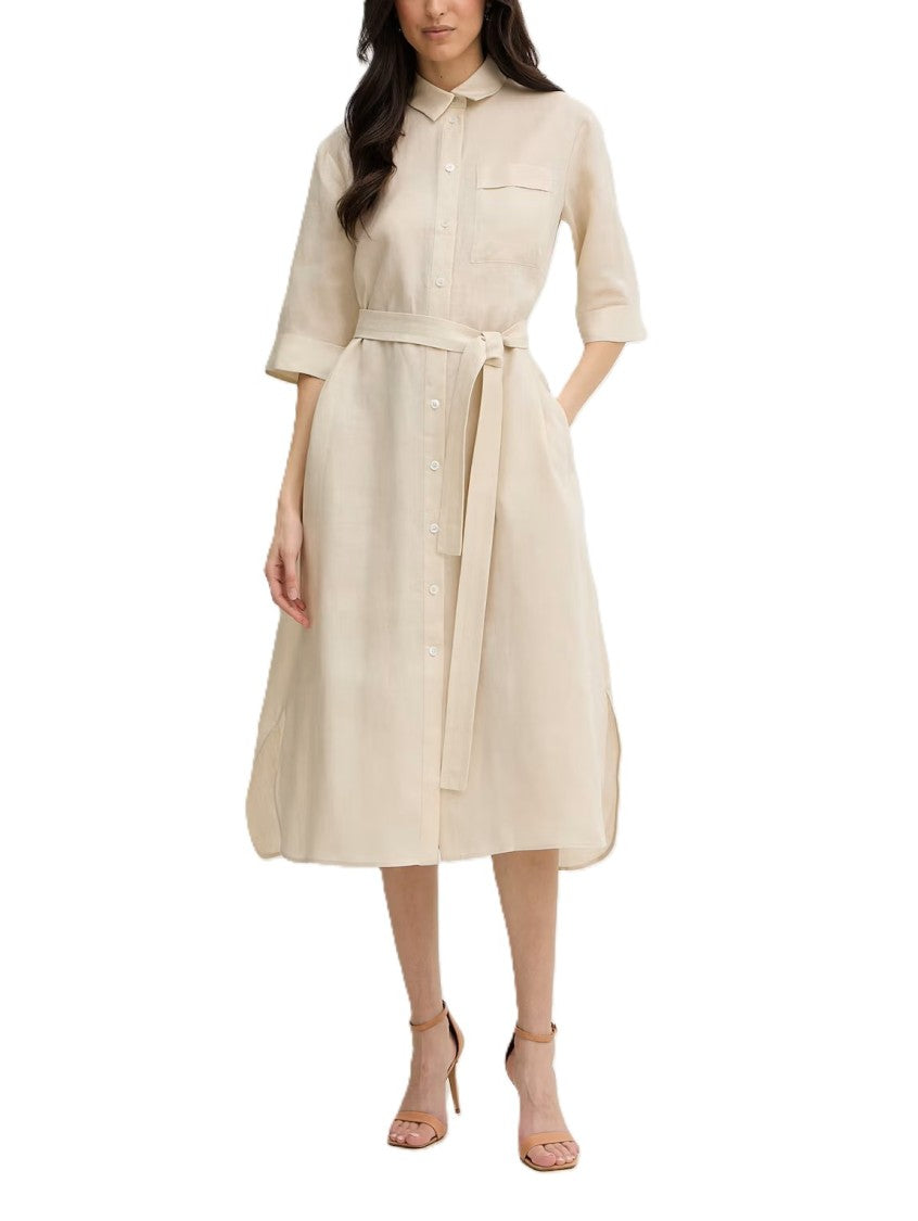 Max Mara Midi-Length Shirt Dress With Classic Collar