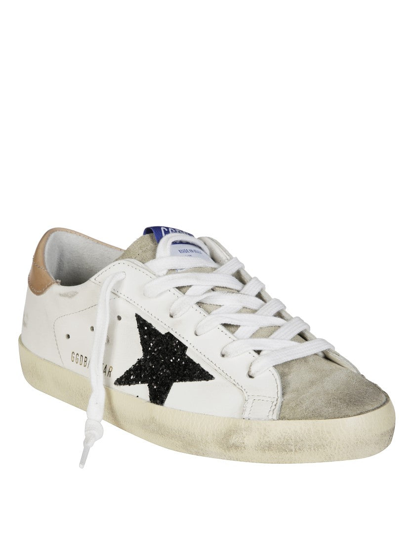 Golden Goose Superstar Leathere Upper Glitter Star Sneakers