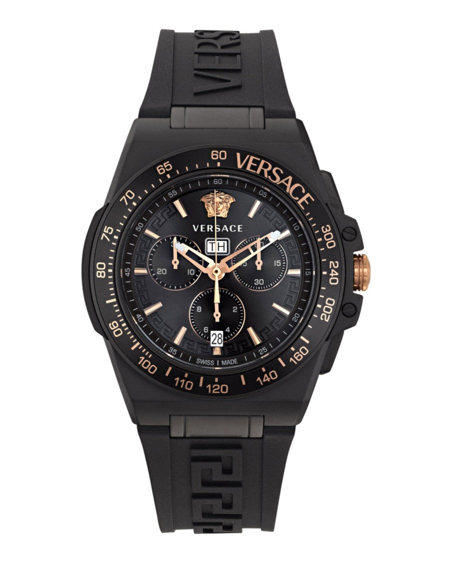 Versace Greca Extreme Chrono Silicone Watch