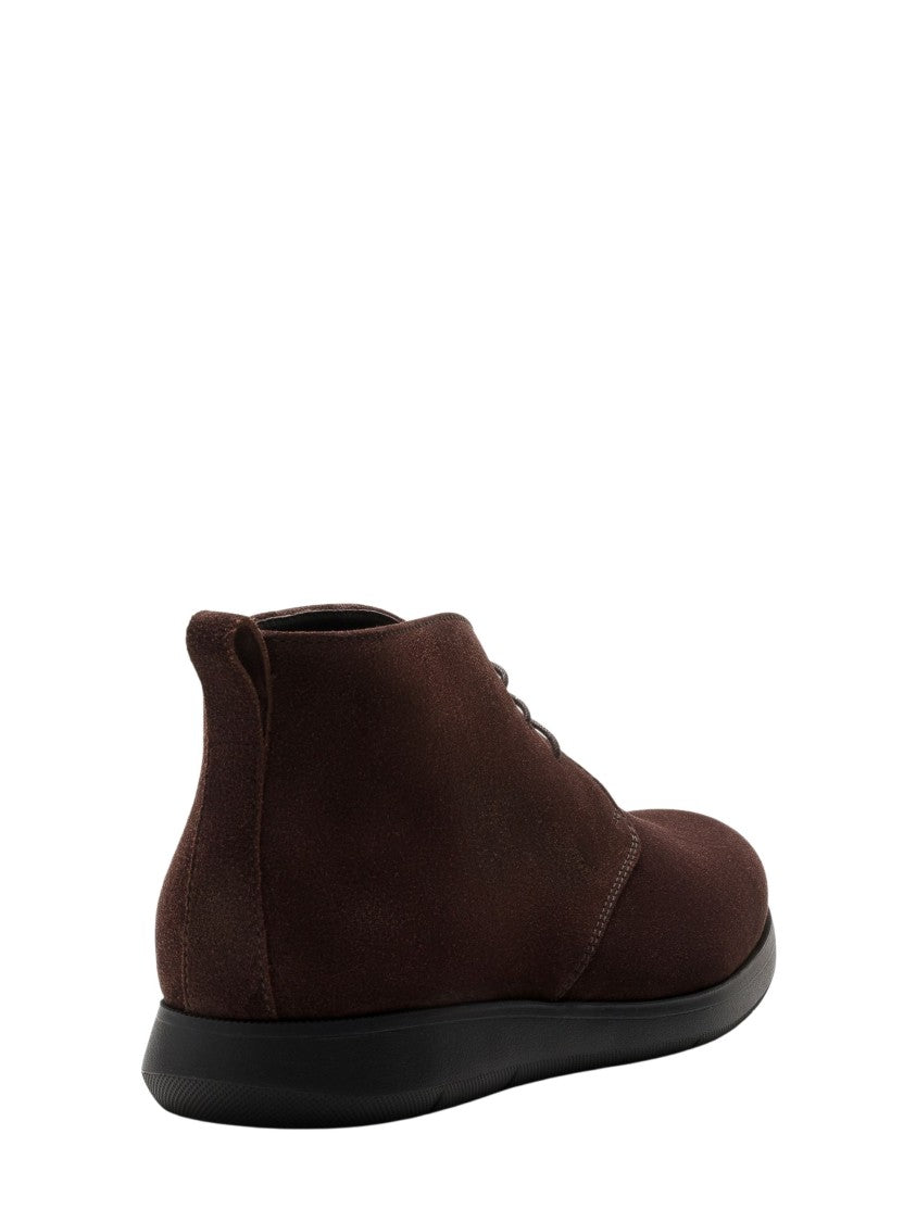 Church's Dark Brown Minimalist Suede Rising Lace-Up Shoes