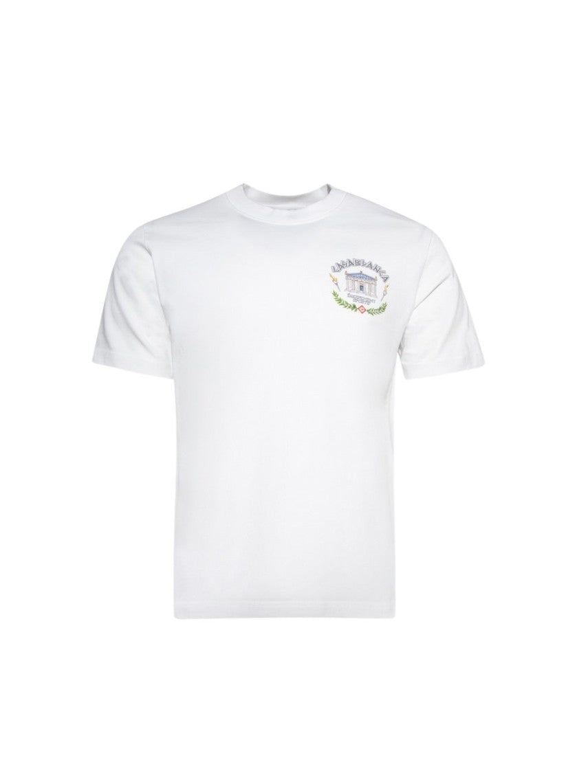 Casablanca Le Temple Du Sport Printed Tee White