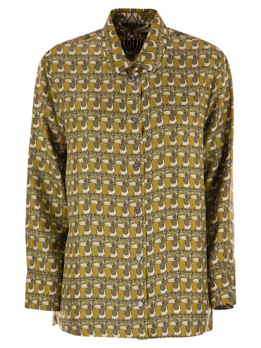 Max Mara Times - Reversible Printed Silk Shirt