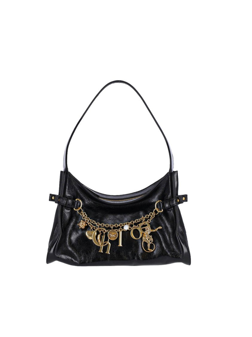 Chloé Charm-Embellished Hobo Bag With Adjustable Straps
