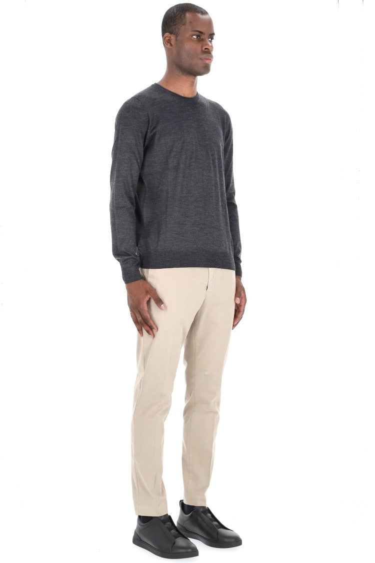 Barba Cashmere And Silk Crewneck Sweater