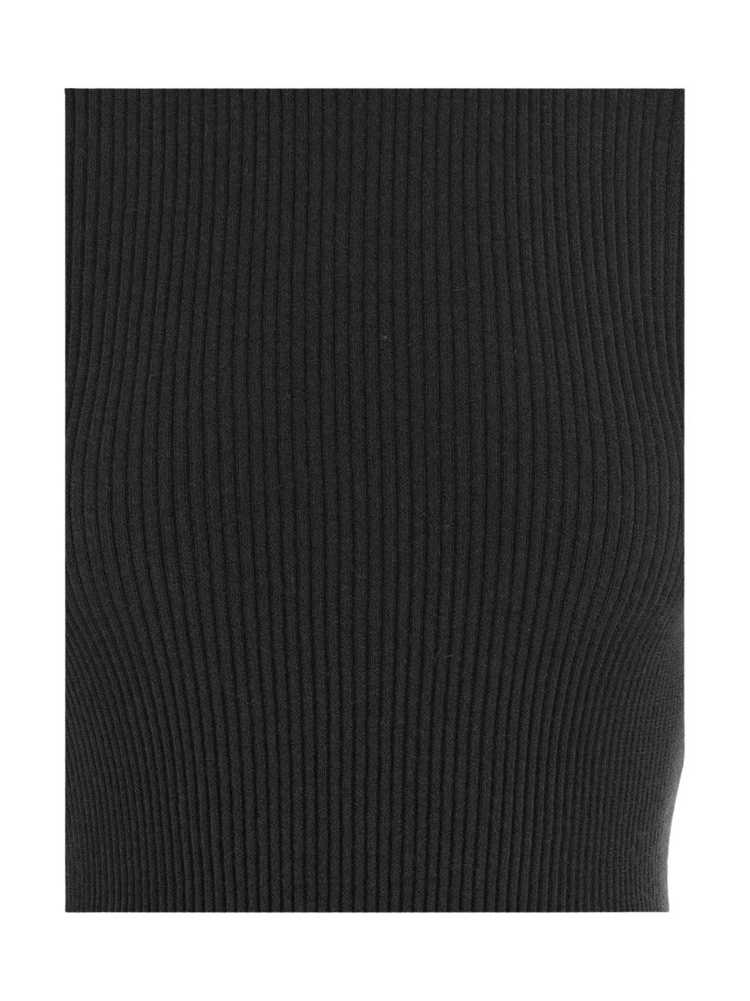 Oliver Lattughi R-Costa Ribbed High Neck Cashmere Sweater
