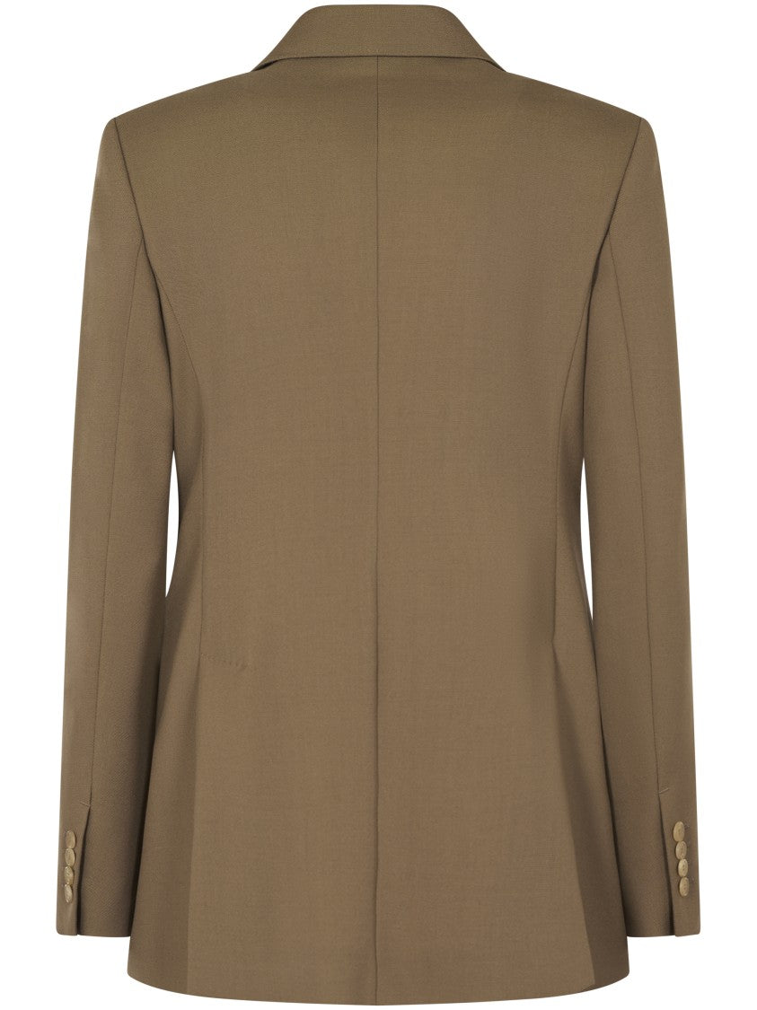 Max Mara Double-Breasted Tailored Jacket With Notch Lapel