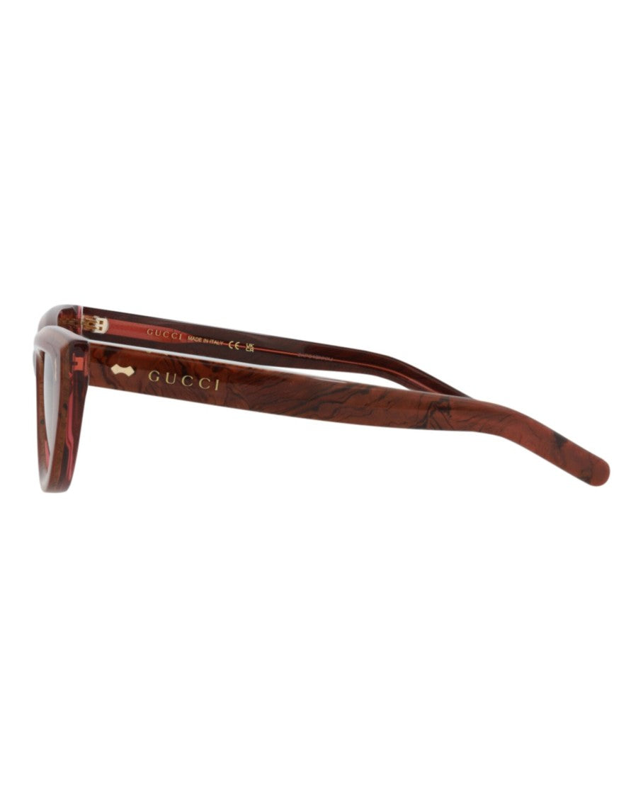 Gucci Cat Eye-Frame Recycled Acetate Sunglasses With Velvet Case