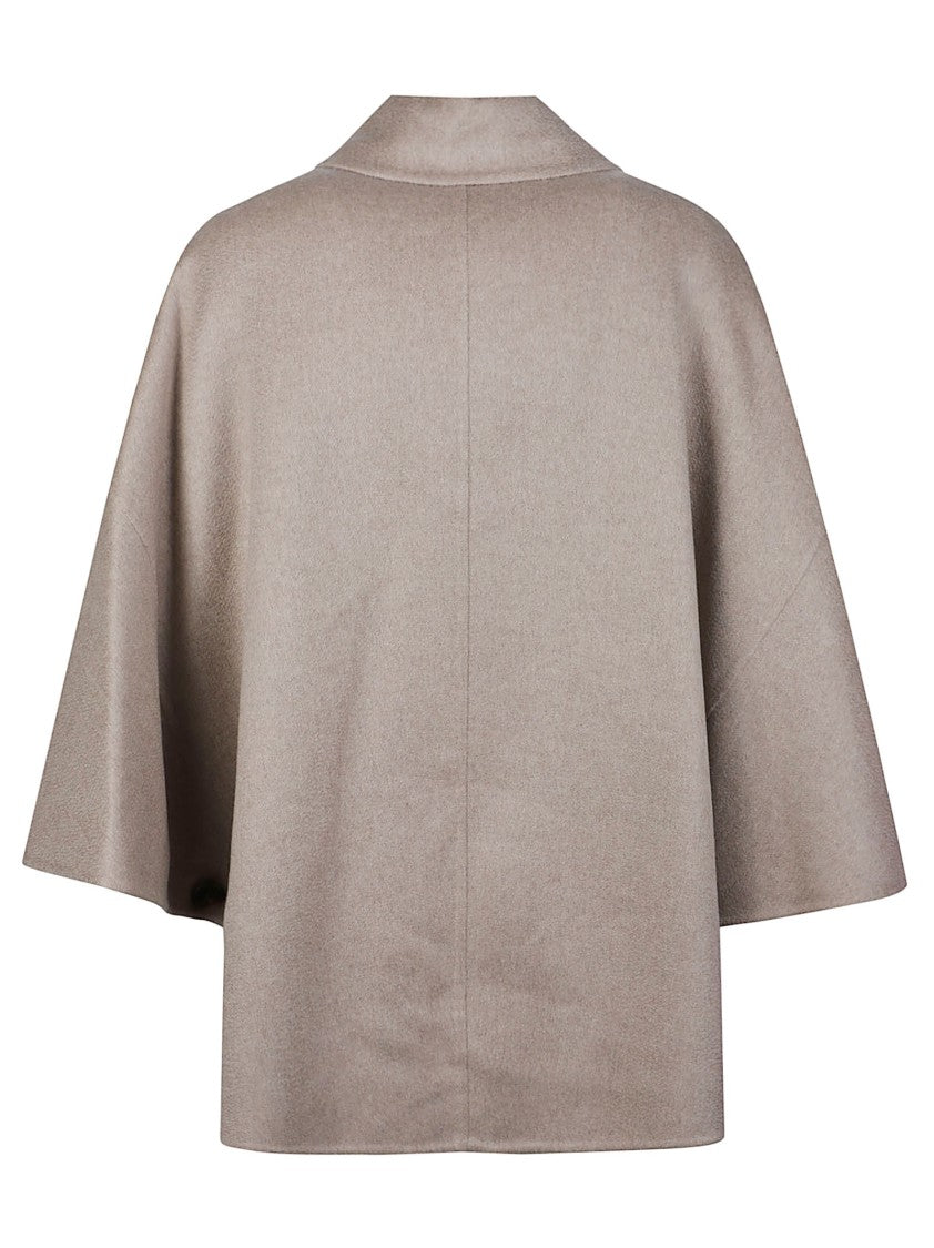 Max Mara Mxaospite Double-Breasted Cashmere Cape