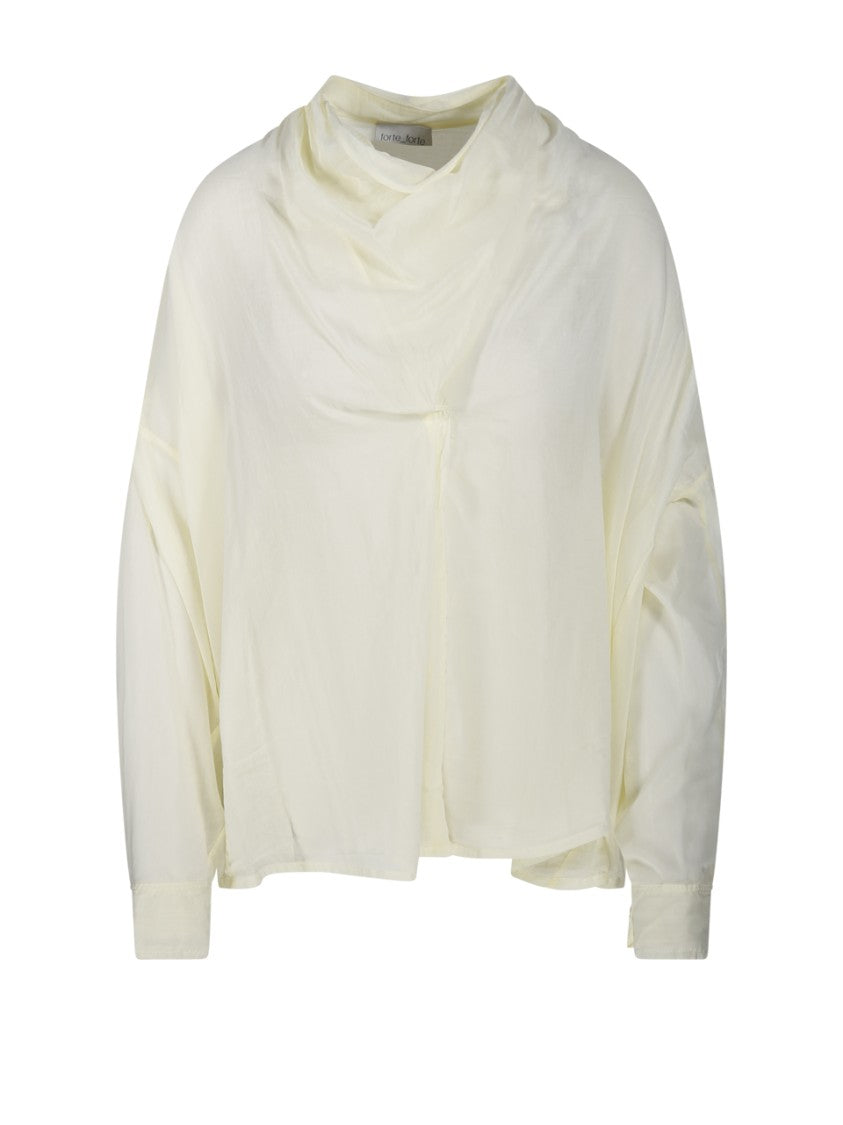 Forte Forte Crossover Neck Shirt