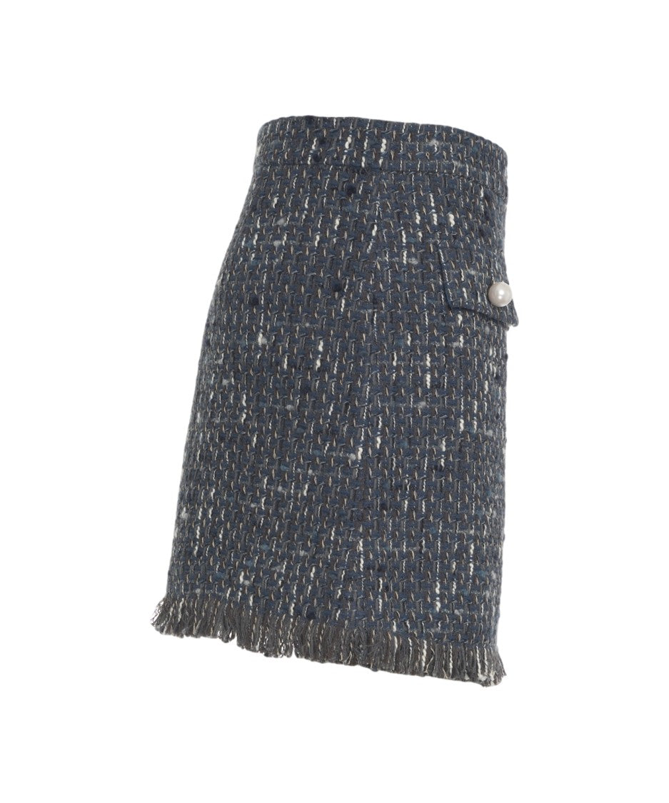 Liu Jo Textured Bouclé Mini Skirt