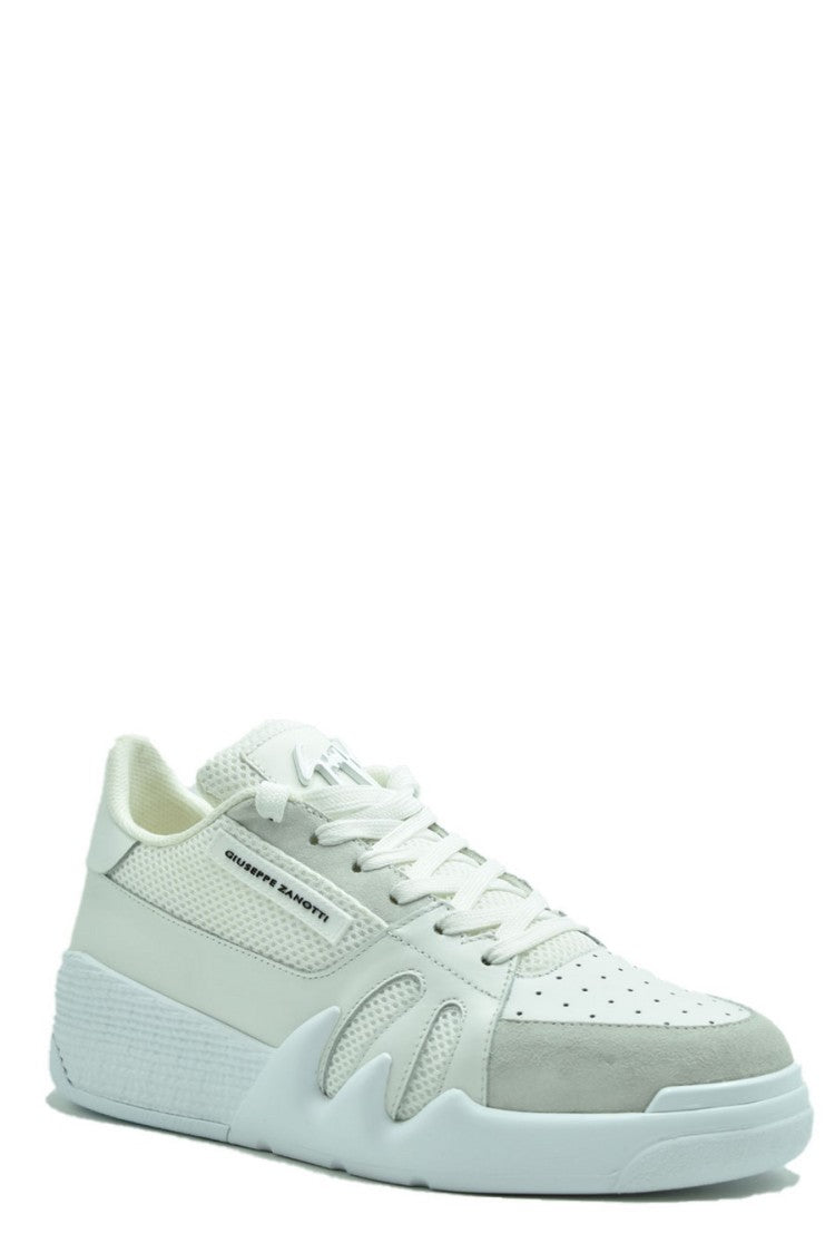 Giuseppe Zanotti Multicolor Leather Sneakers Wavy Rubber Sole
