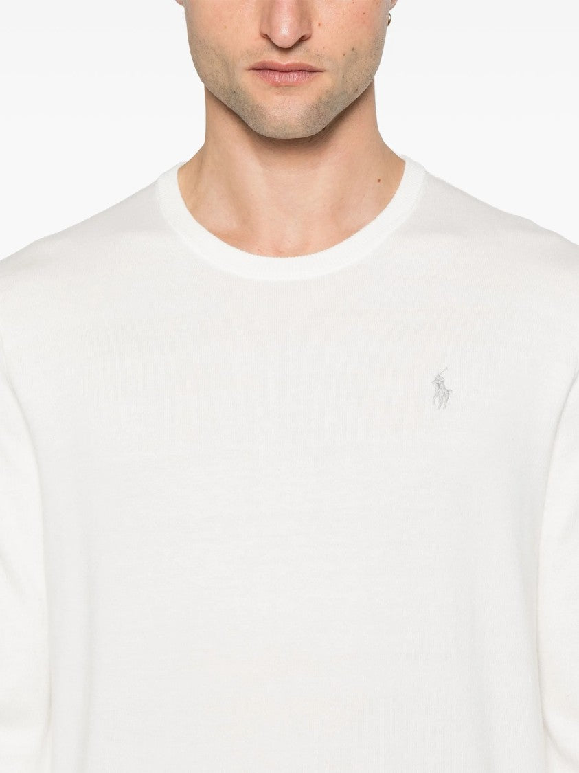 Polo Ralph Lauren Neutral Pullover Minimalist Crew Neck Sweater