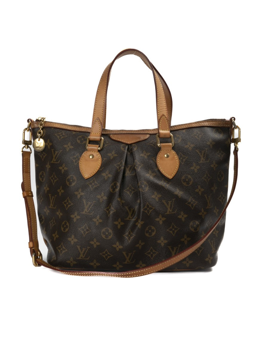 Louis Vuitton Brown Monogram Palermo Pm Canvas Tote Bag