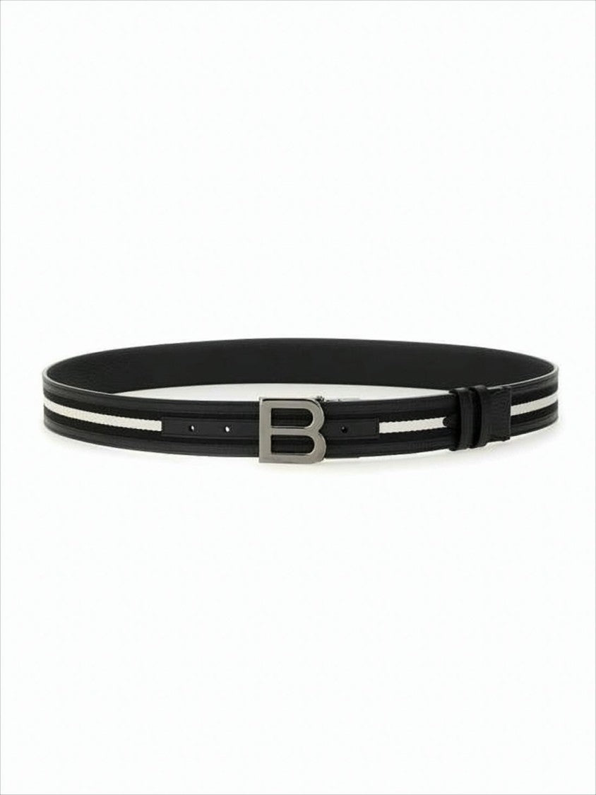 Bally Smooth Black Cowhide Leather Belt