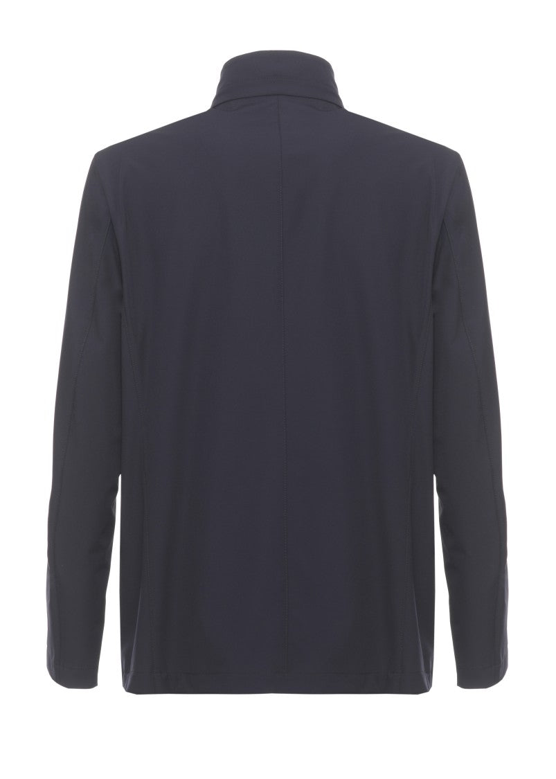 Fay Dark Blue Travel Hook-Fastening Jacket