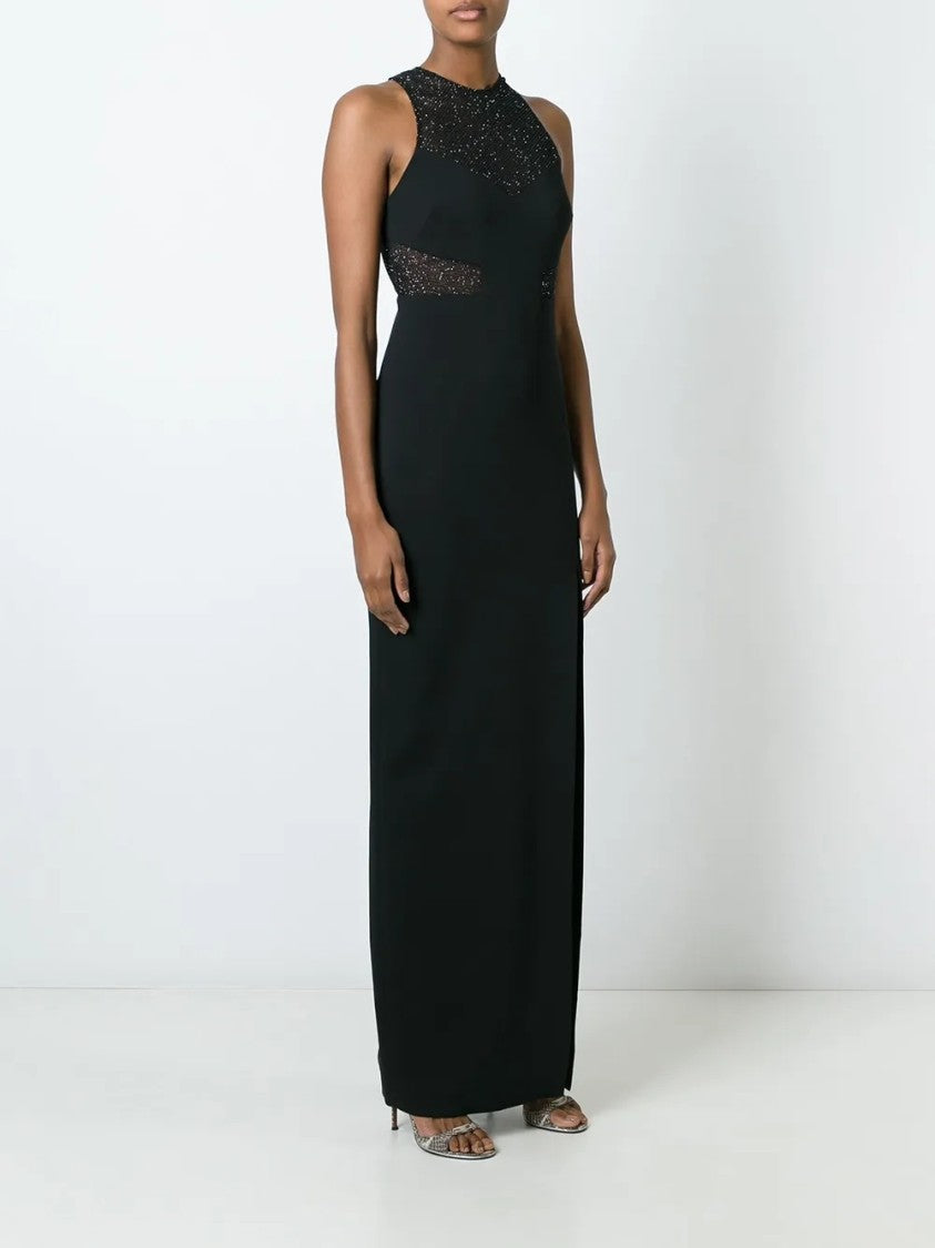 Emanuel Ungaro Fitted Long Dress With High Neckline