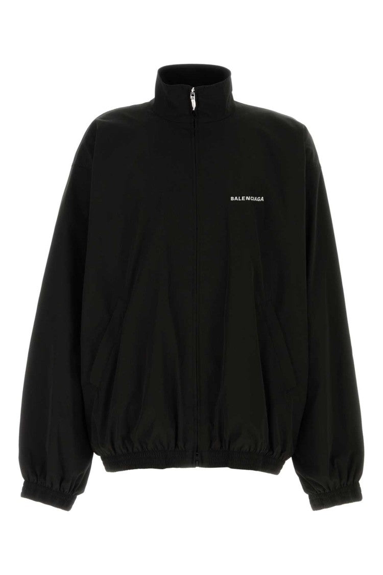 Balenciaga Black Tech Fabric Oversize Windbreaker