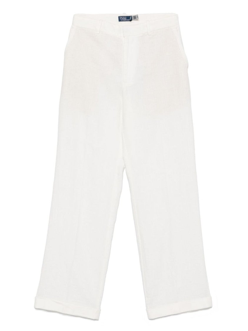 Polo Ralph Lauren Relaxed Straight-Leg Trousers In Lightweight Linen