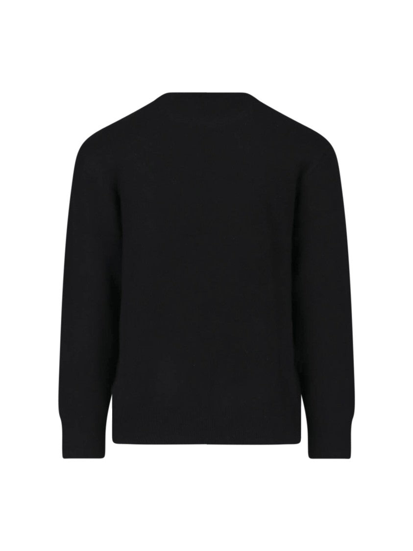 Carhartt Wip Black Deck Intarsia Crewneck Knit Sweater