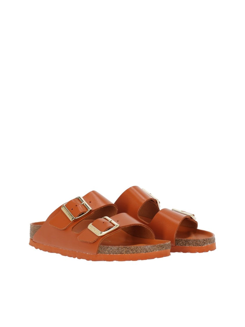 Birkenstock Kurkuma Arizona Natural Leather Slide Sandal