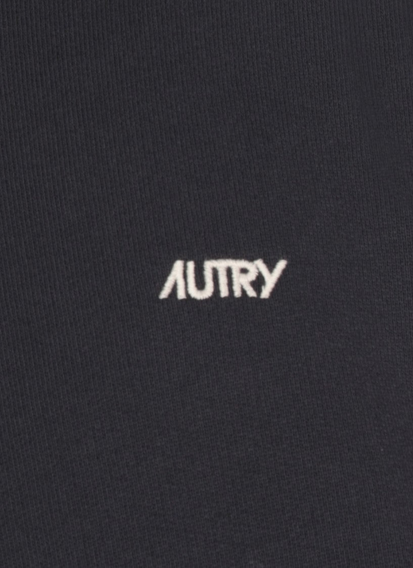 Autry Classic Blue Cotton Hoodie