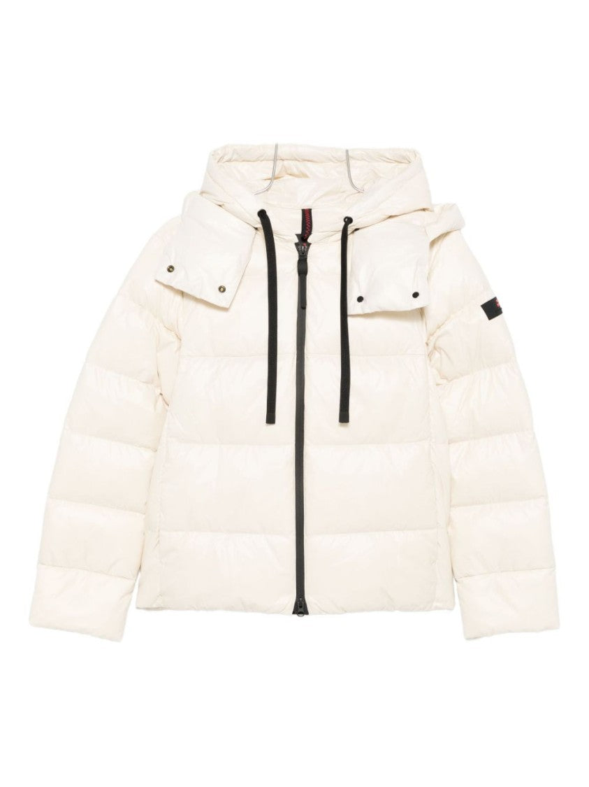 Peuterey Beige Puffer Jacket With Double Hood