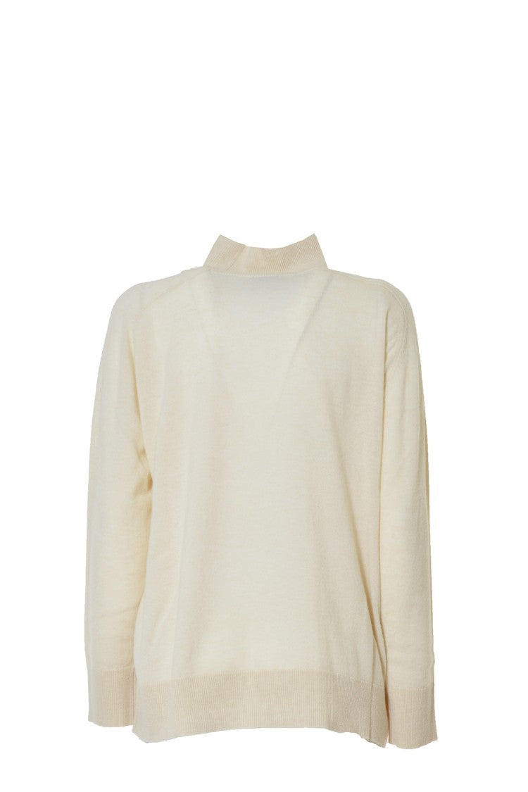 Phisique Du Role Fine Knit High Collar Pullover In Virgin Wool