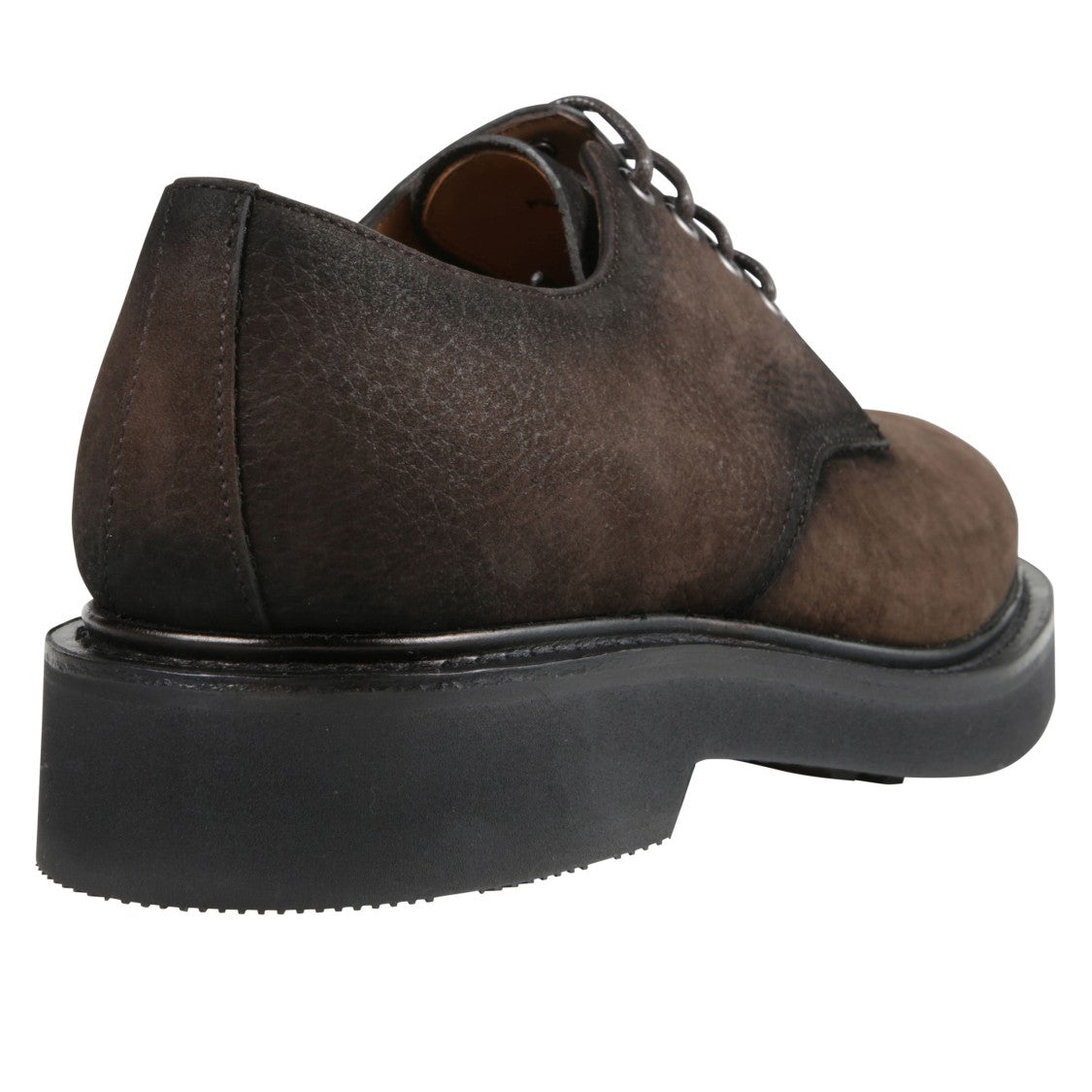 Church's Brown Suede Derby Shoes With Rounded Toe