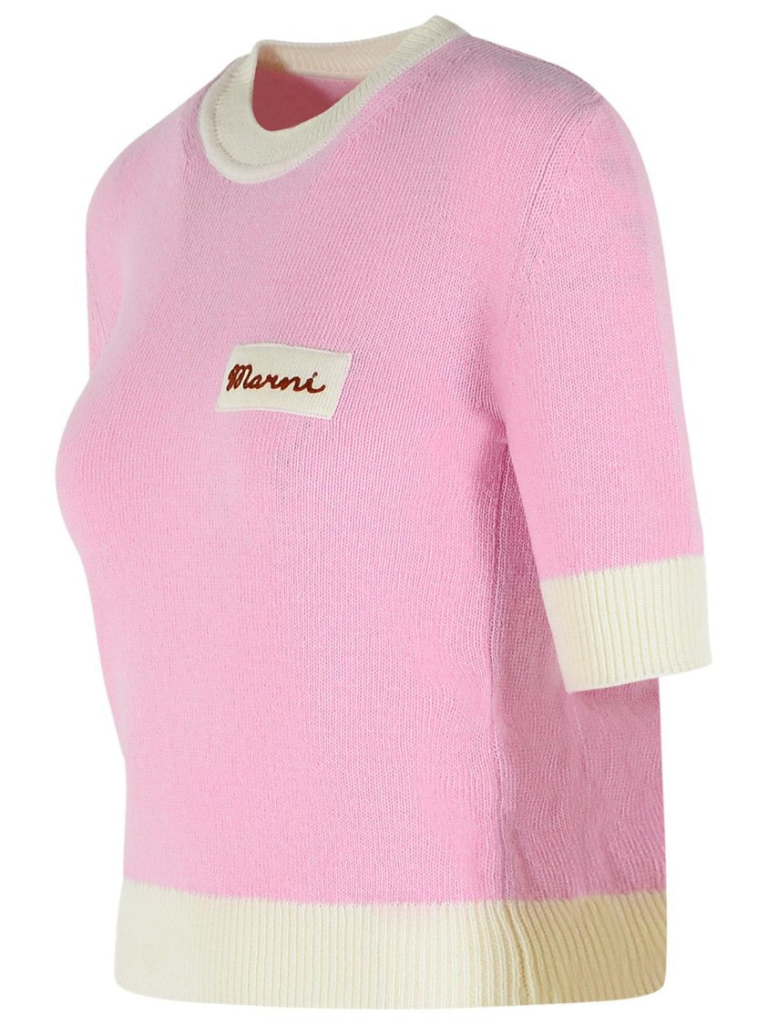 Marni Pink Wool Blend Sweater