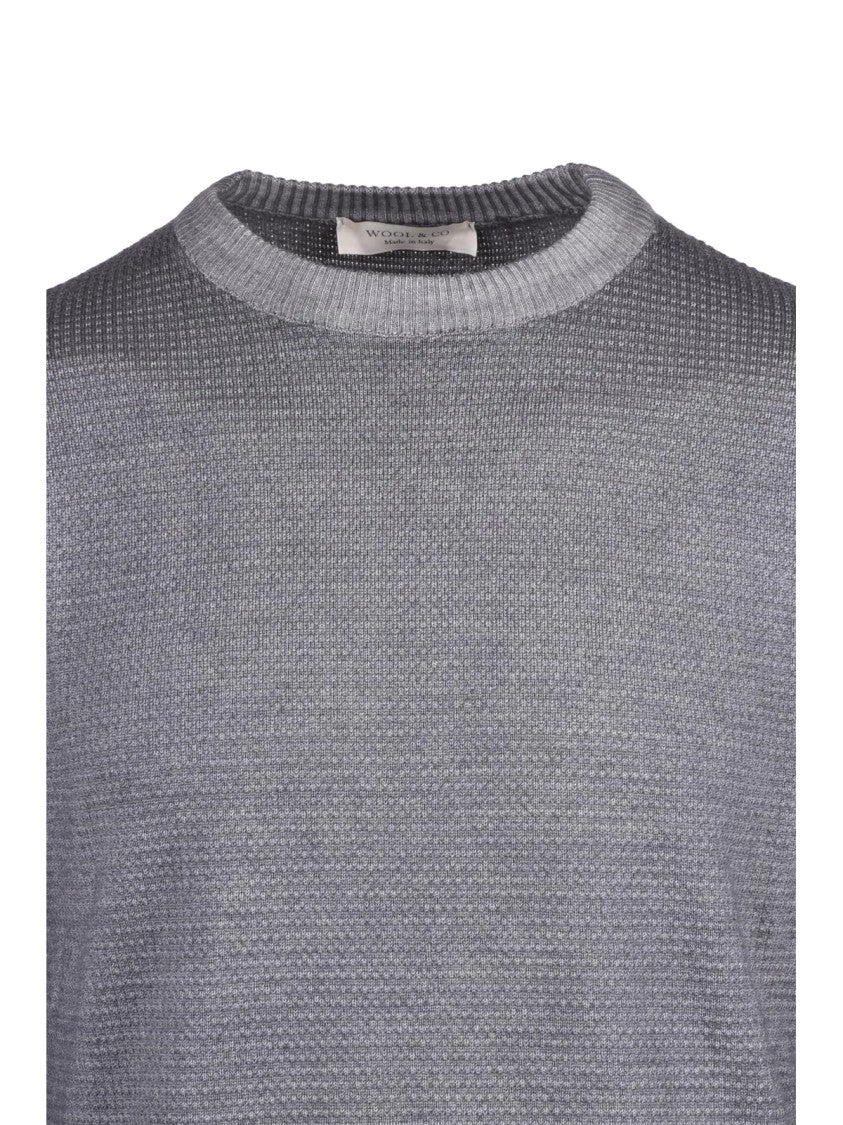 Wool & Co Crew Neck Pullover In 100% Extrafine Merino Wool